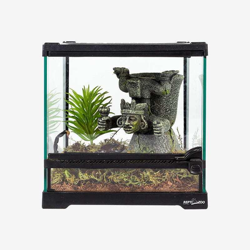 Simulation Maya Style Resin Statue Reptile Breeding Box Aquarium Tank Ornament