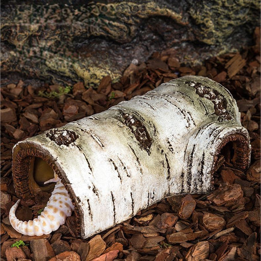 Artificial Poplar Hide Cave Reptile Terrarium Ornament